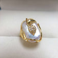 Anillo ajustable con brillo de perla – imagen 3