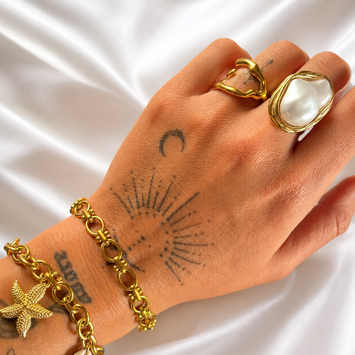Anillo Aurapearl (ajustable) – imagen 4