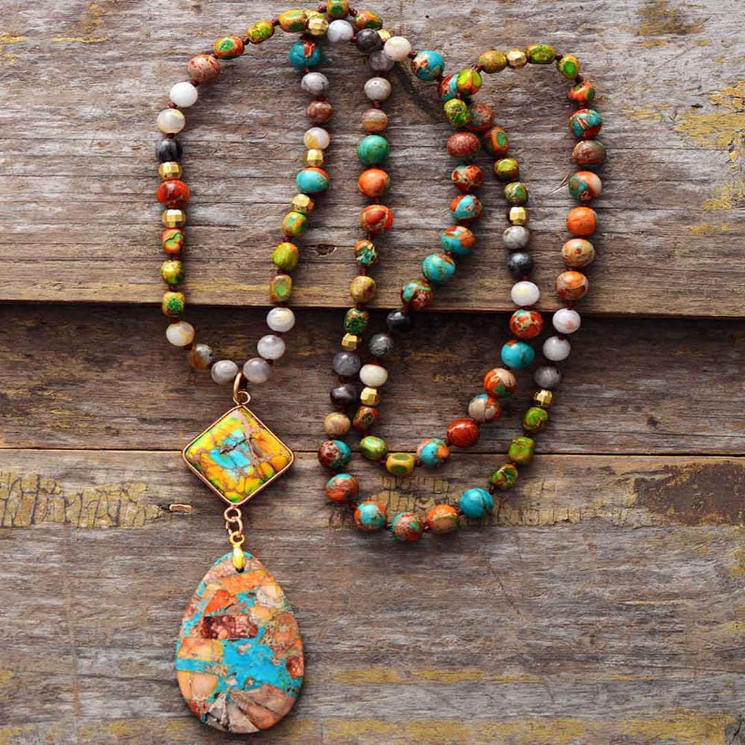 Collar de jaspe intenso con energía sanadora – imagen 2