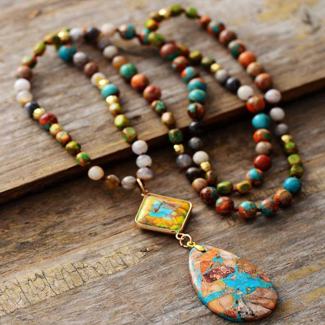 Collar de jaspe intenso con energía sanadora – imagen 4