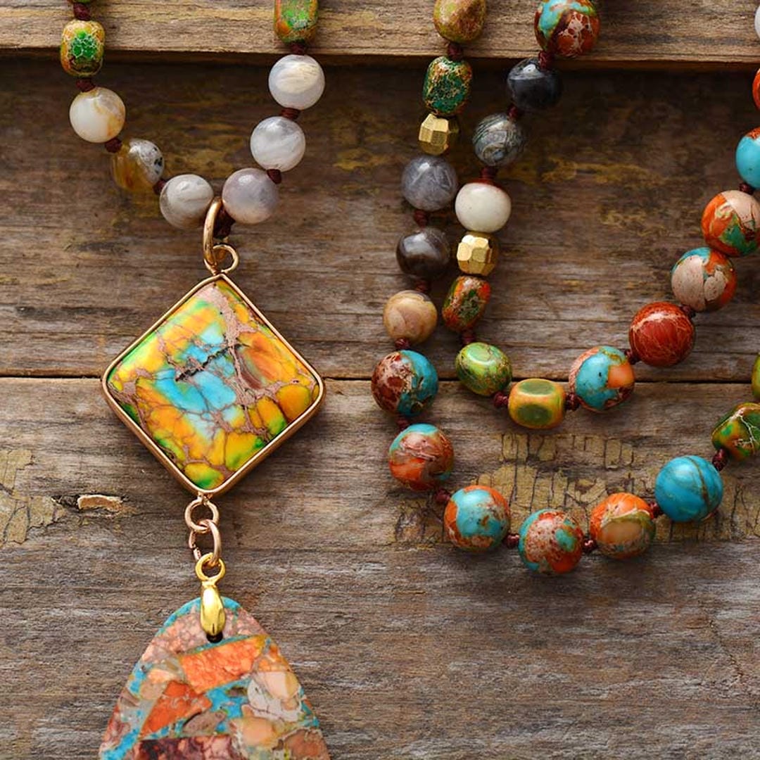 Collar de jaspe intenso con energía sanadora – imagen 3