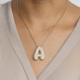 Collar con inicial Bubble de cristales – imagen 3