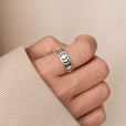 Anillo sello lunar celestial