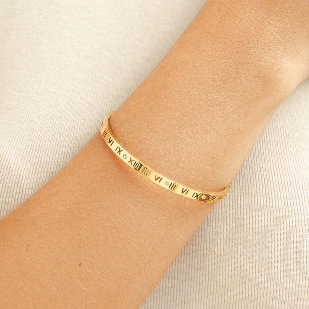 Brazalete dorado romano clásico – imagen 3