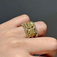 Anillo rosa vintage de puño – imagen 2