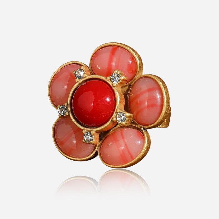 Anillo halo rosa de jardín