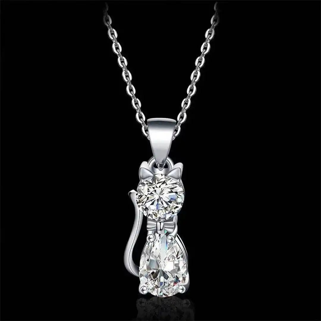 Conjunto Gatos de plata de ley con circonita blanca — Carmen, Lucía & Rocío