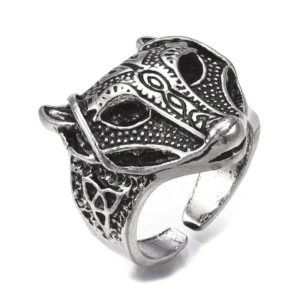 Anillo vintage brillante en plata
