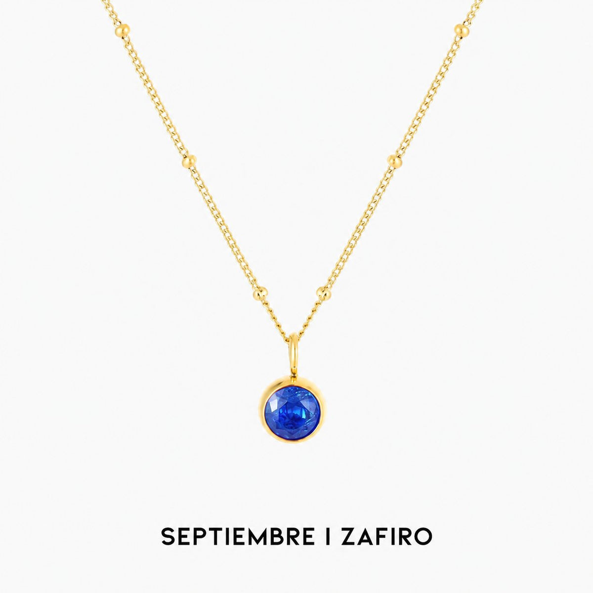 Collar luminoso con gema circular – imagen 14