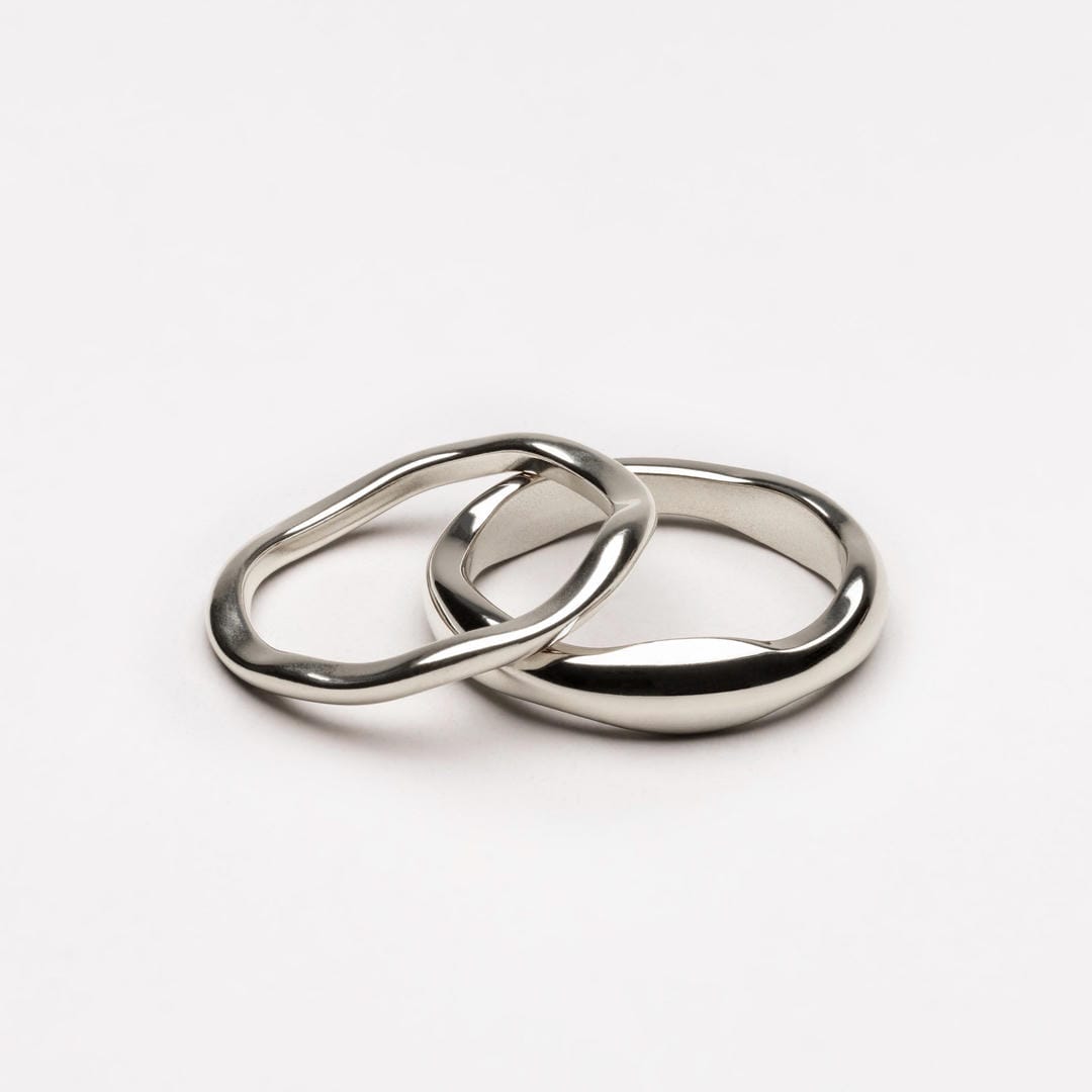 Dúo de anillos apilables Twin Glow – imagen 4