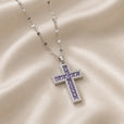 Collar minimalista con colgante de cruz – imagen 3