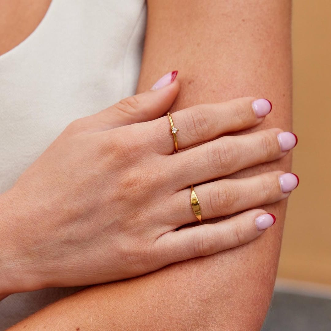 Anillo corazón de cristal amor – imagen 4