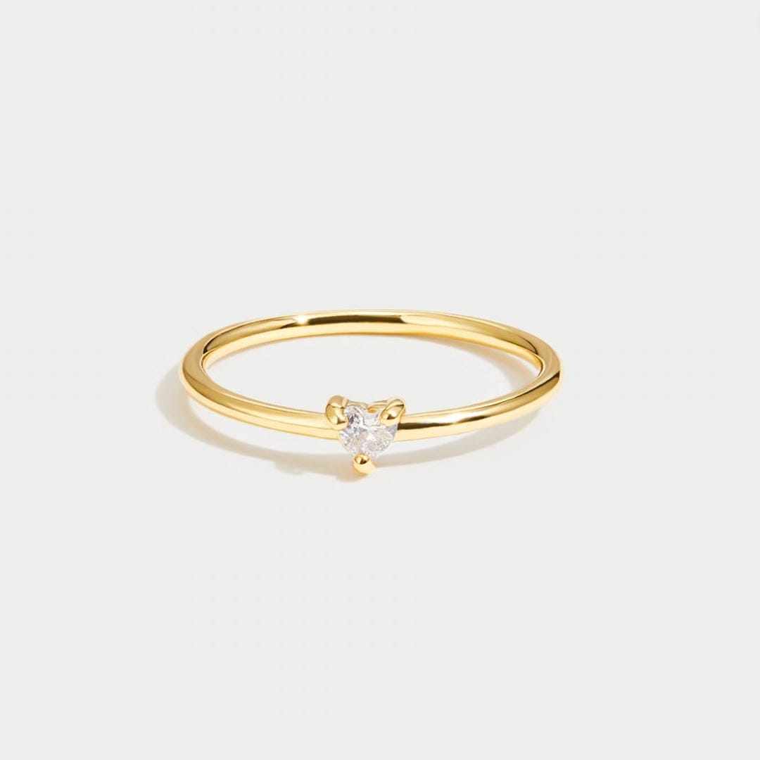 Anillo corazón de cristal amor – imagen 3