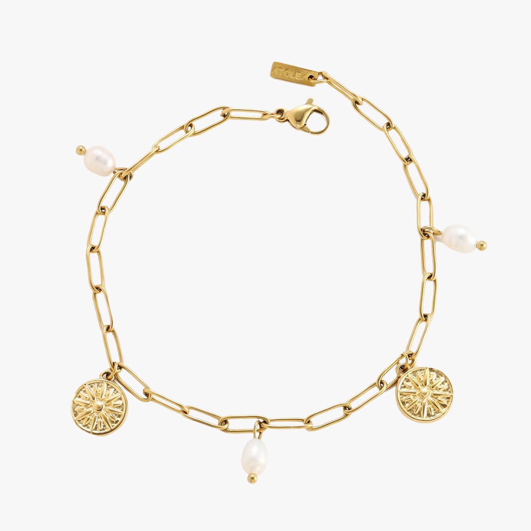 Pulsera radiante con sol dorado – imagen 2