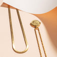 Set de collares en capas Resplandor dorado – imagen 4
