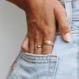 Anillo Sol circular en oro o plata – imagen 7