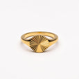 Anillo Sol circular en oro o plata