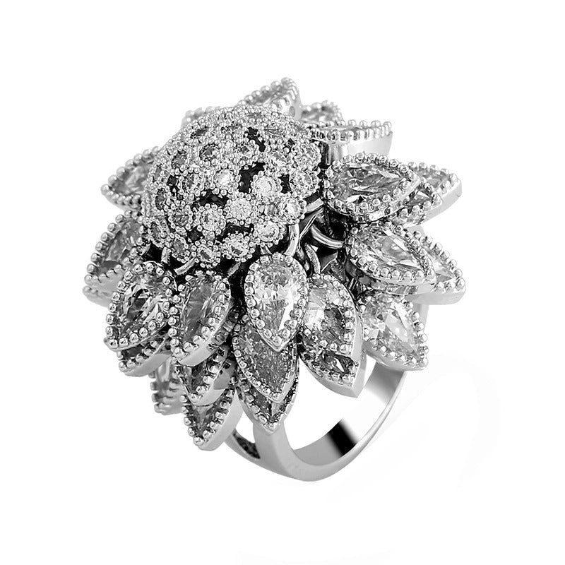 Anillo vintage Sunflare Bloom – imagen 2