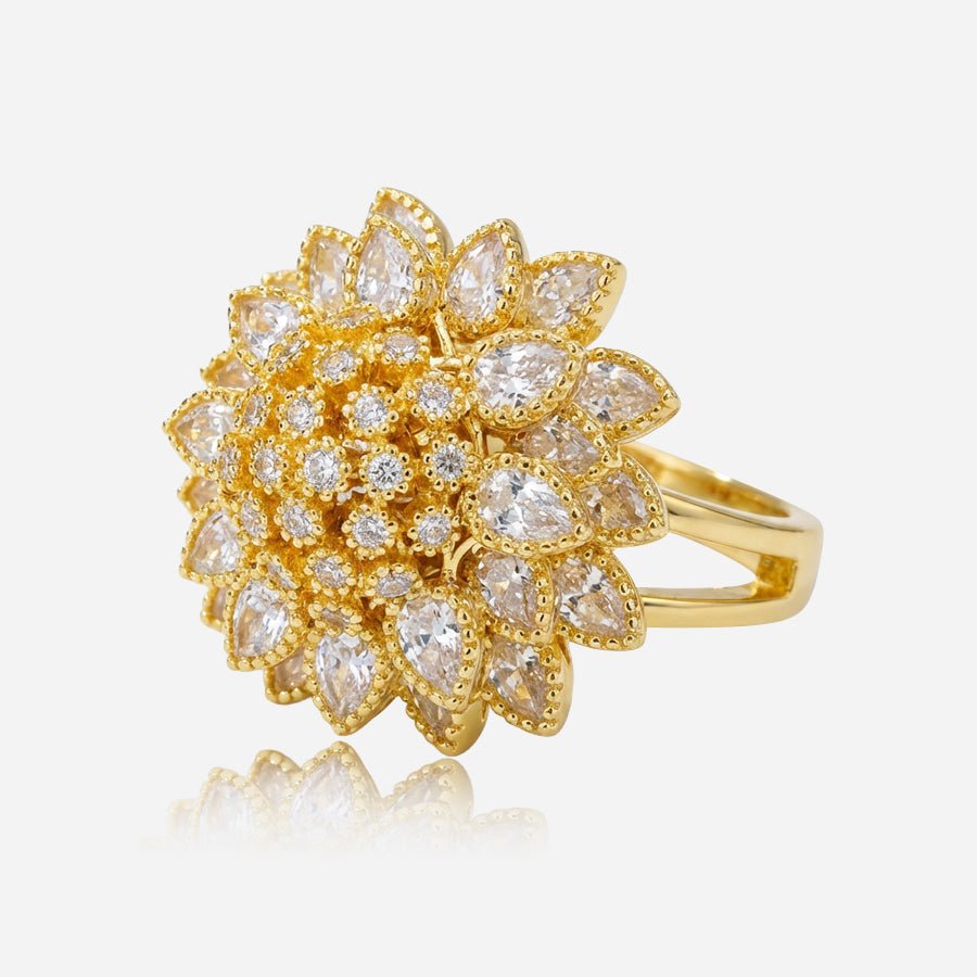 Anillo vintage Sunflare Bloom