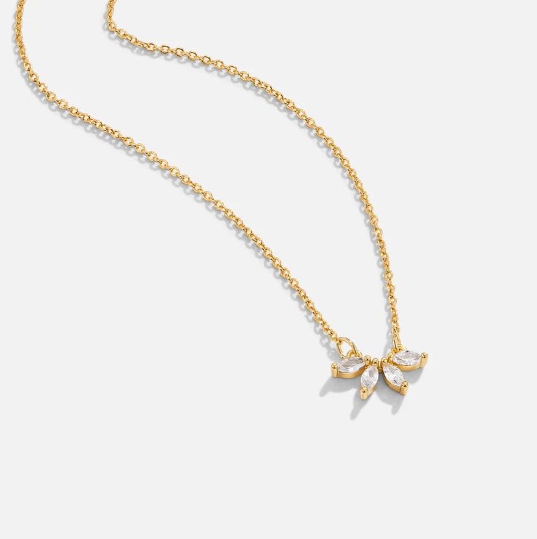 Collar Carmen, Lucía & Rocío con hoja de cristal brillante – imagen 3