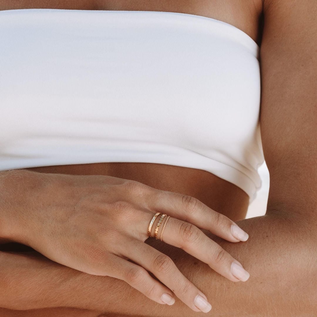 Conjunto de tres anillos de uso diario — Carmen, Lucía & Rocío