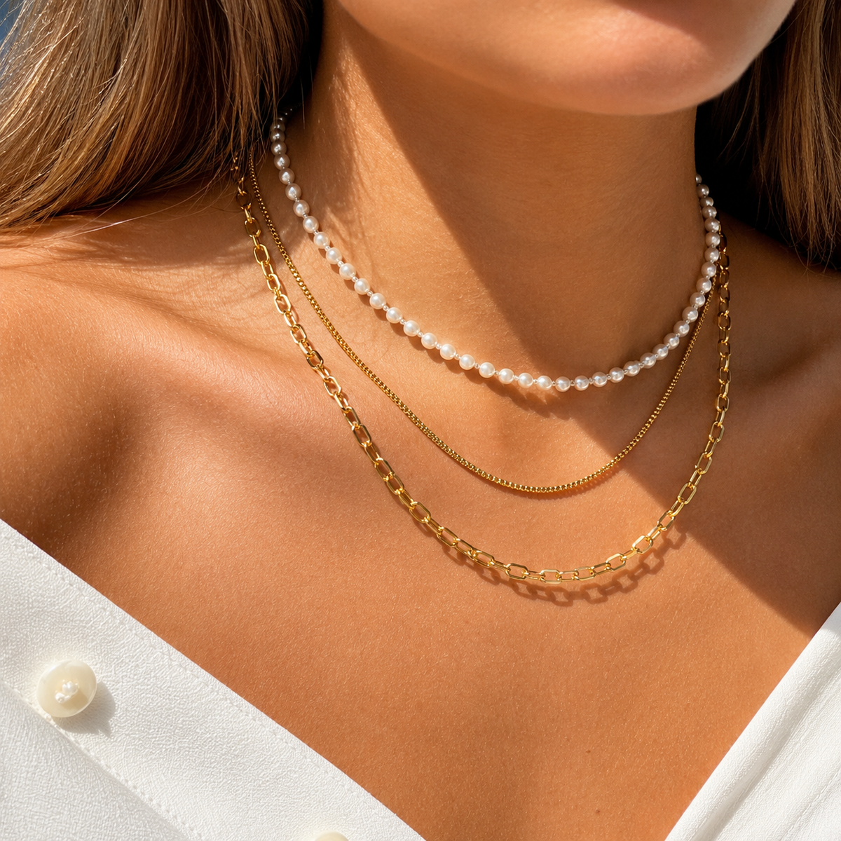 Collar de topacio triple – imagen 3