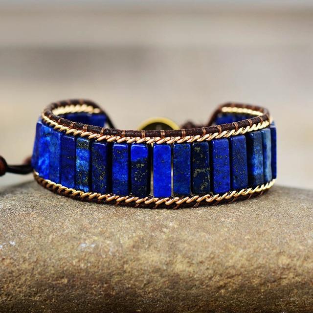 Pulsera protectora de lapislázuli antiguo – imagen 2