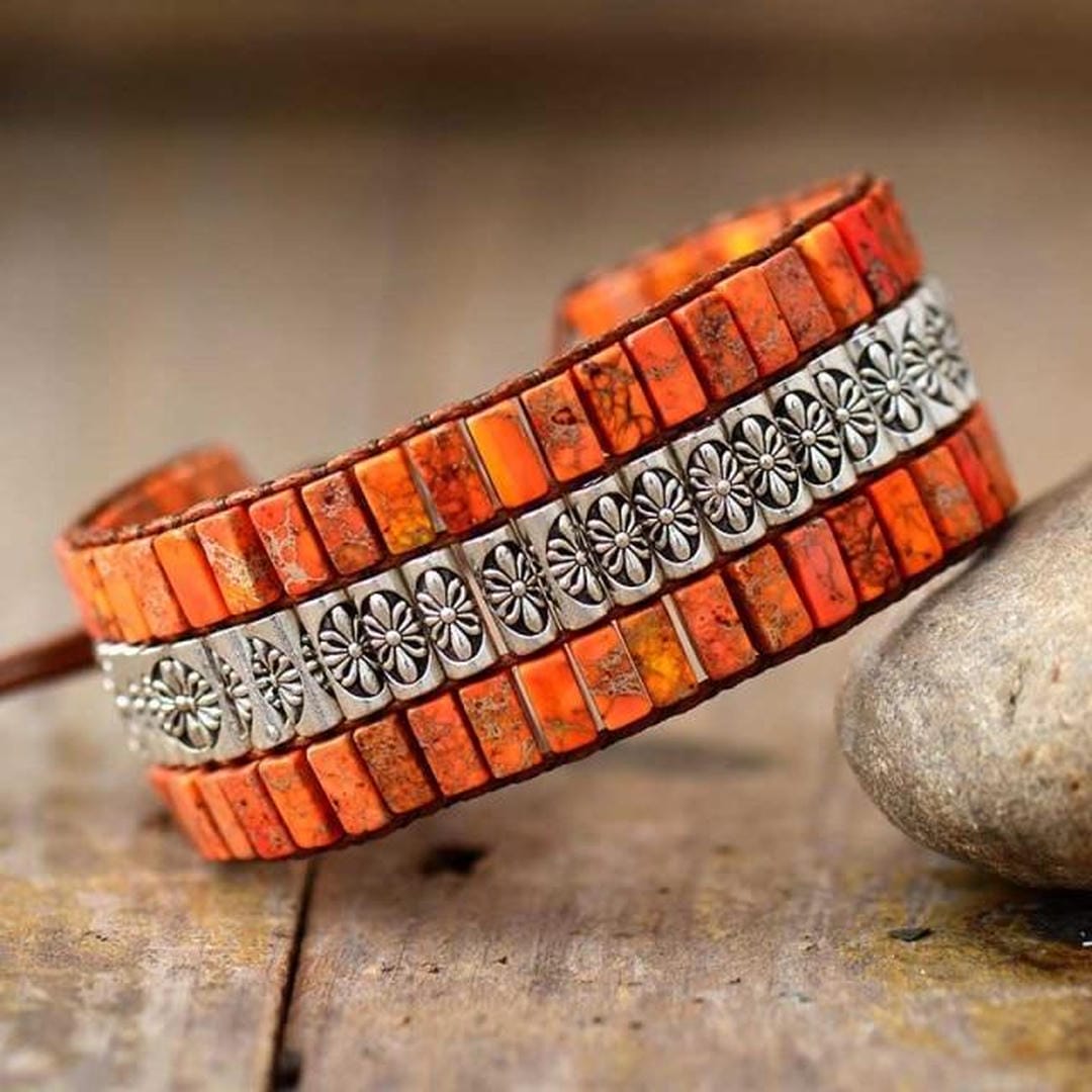 Pulsera boho envolvente de loto – imagen 5