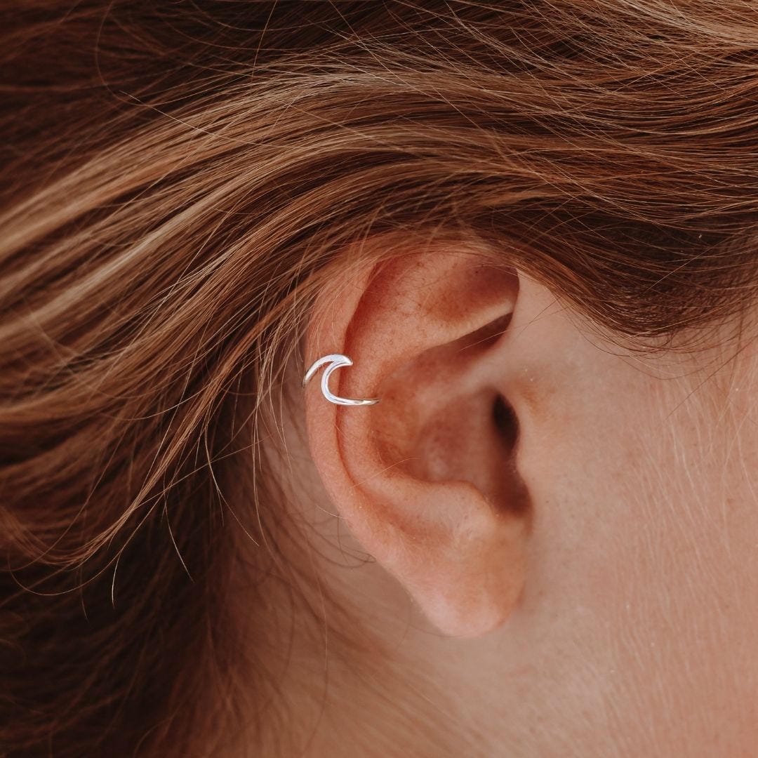 Ear cuff Azure Wave