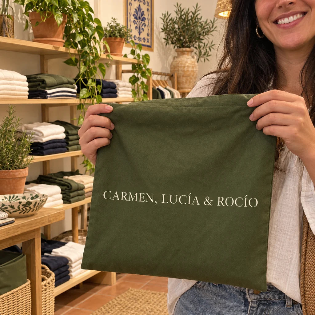 Bolsa de regalo de tela de Carmen, Lucía & Rocío